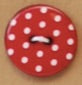 Red Polka Dot Button