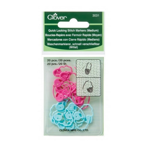 Clover Quick Locking Stitch Markers – Island Wools