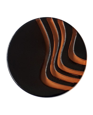 Orange Button 25mm