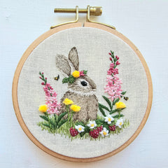 Berry Patch Bunnies Embroidery Kit