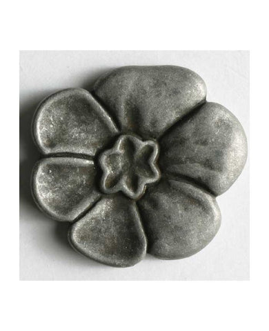 18mm Metal Flower Button