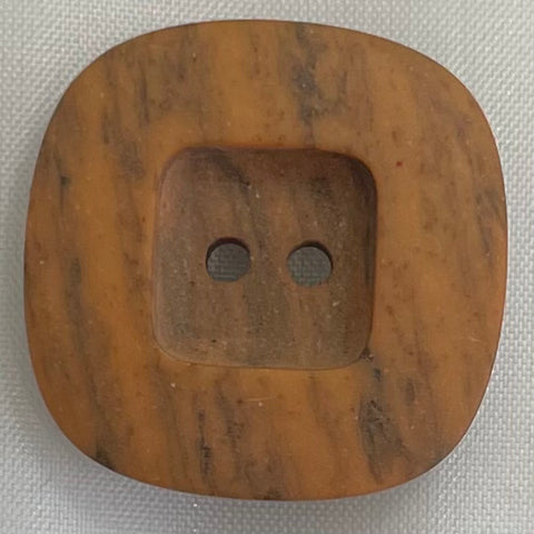 Brown Square Button 28mm