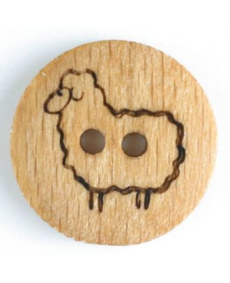 Wood Sheep Button