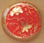 Red & Gold Floral Button