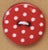 Red Polka Dot Button