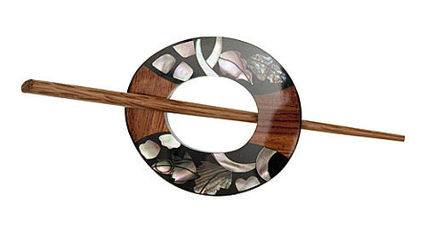 Paradise Inlaid Shawl Pins
