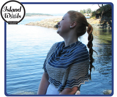 White Capped Waves Shawl