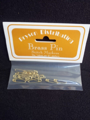 Bryson Coiless Brass Pin Stitch Markers