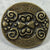 Antique Brass Hearts Button